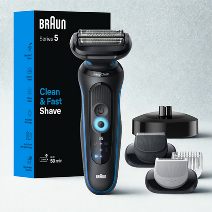 Front view of Braun 5150 SC electric shaver