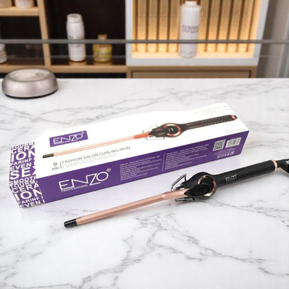 ENZO EN-2222 Professional Hair Curler – Ceramic Titanium Barrel with Adjustable Temperature for Salon-Quality Styling ENZO Professional