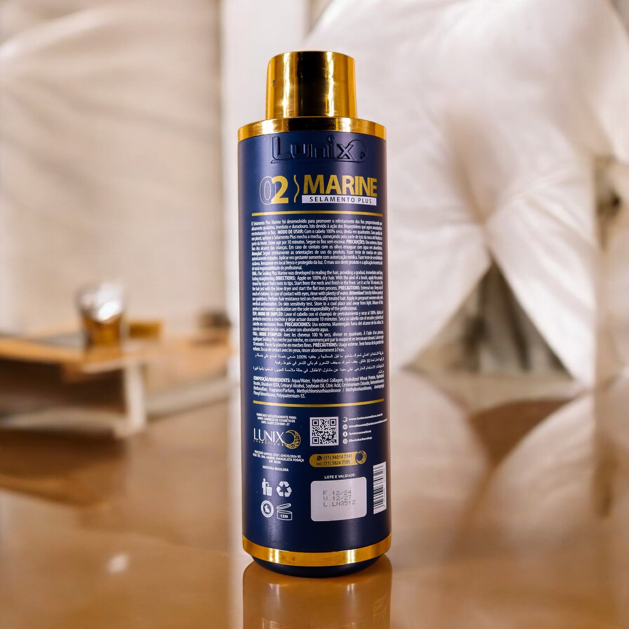 Lunix Marine Brazilian Keratin – Intensive Hair Smoothing & Sealing Treatment