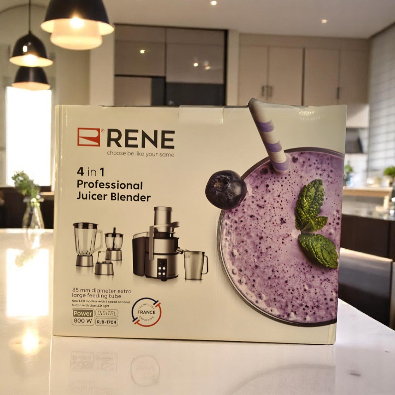 RENE 4-in-1 Professional Juicer Blender RJB-1704