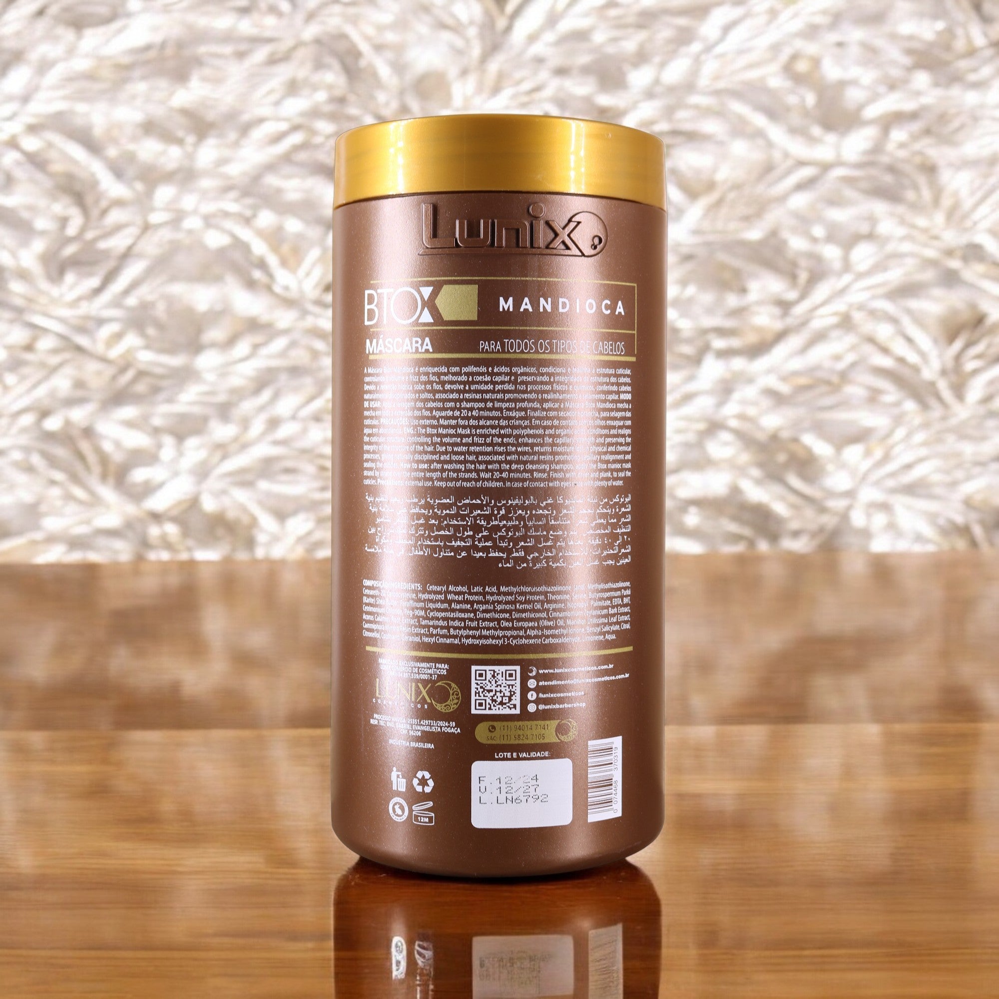 Lunix BTOX Mandioca Hair Mask – Professional Hair Treatment