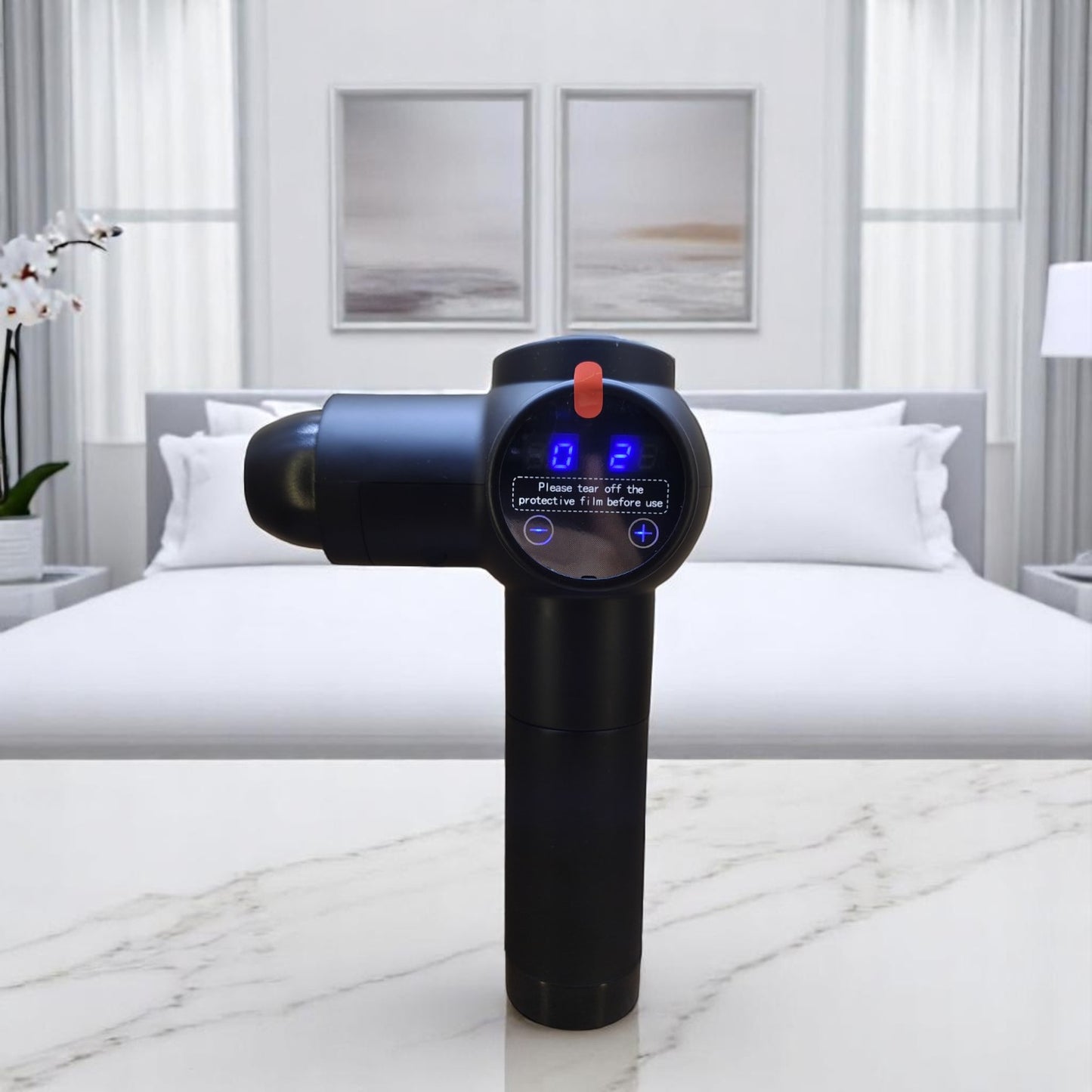 Multi-head gum and body massager with 20 speed settings