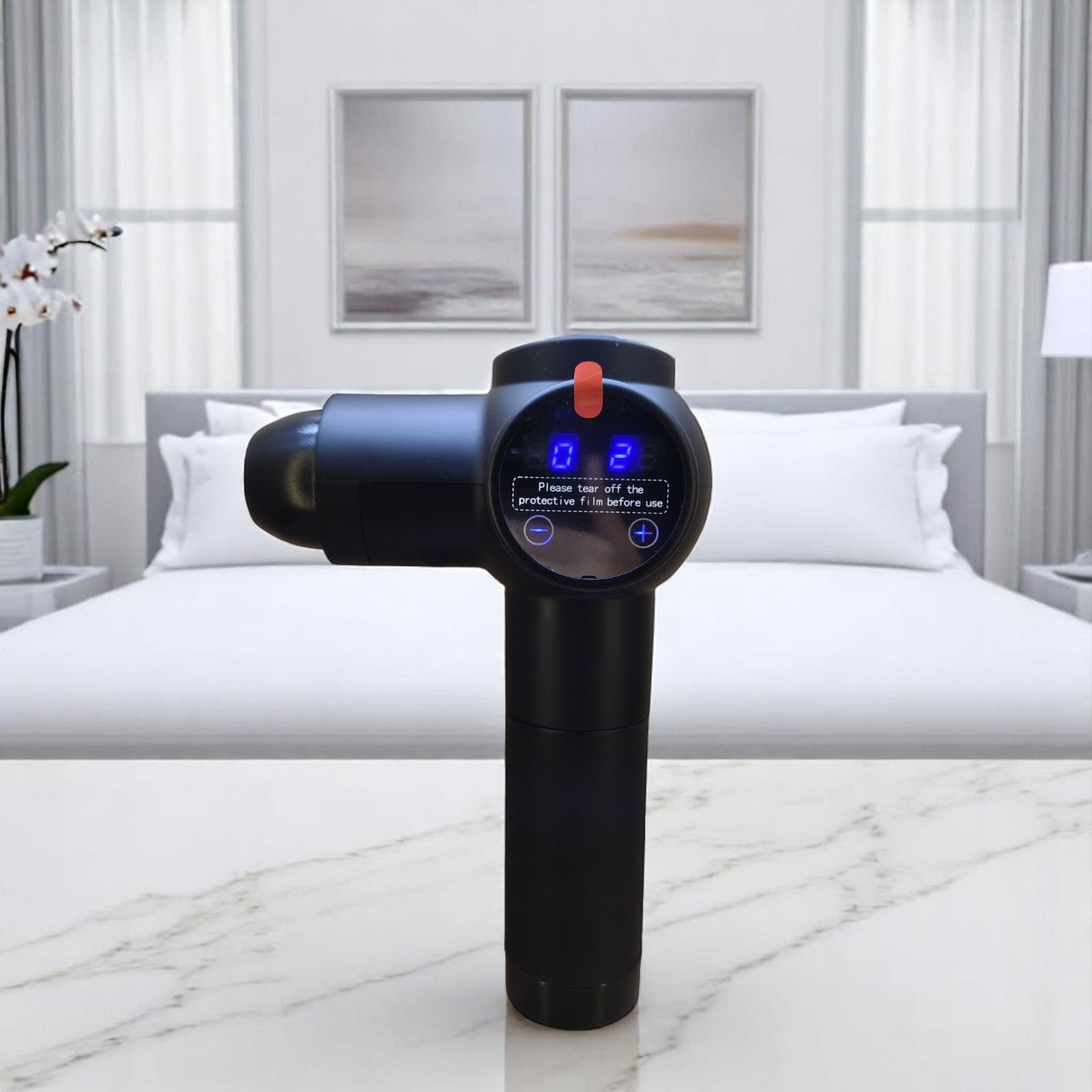 Multi-head gum and body massager with 20 speed settings