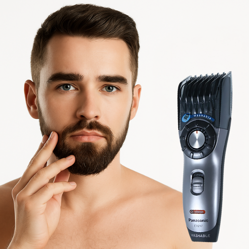 Panasonic ER217S Rechargeable Beard and Hair Trimmer – Adjustable Length, Cordless Use, Precision Grooming Tool