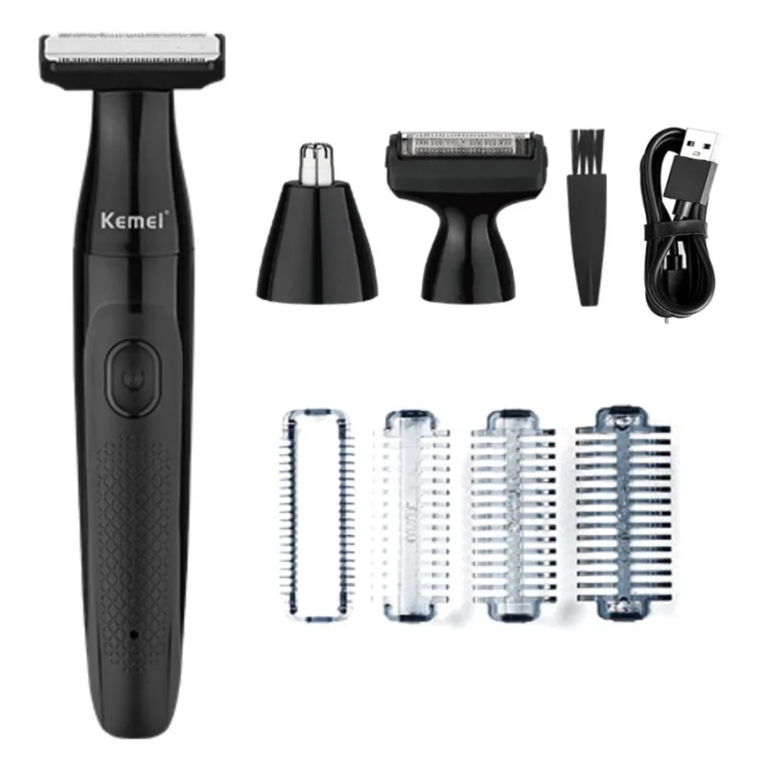 Kemei KM-114 3-in-1 Grooming Kit – Full Set with Attachments
