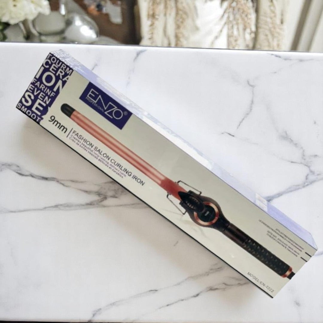 ENZO EN-2222 Professional Hair Curler – Ceramic Titanium Barrel with Adjustable Temperature for Salon-Quality Styling ENZO Professional