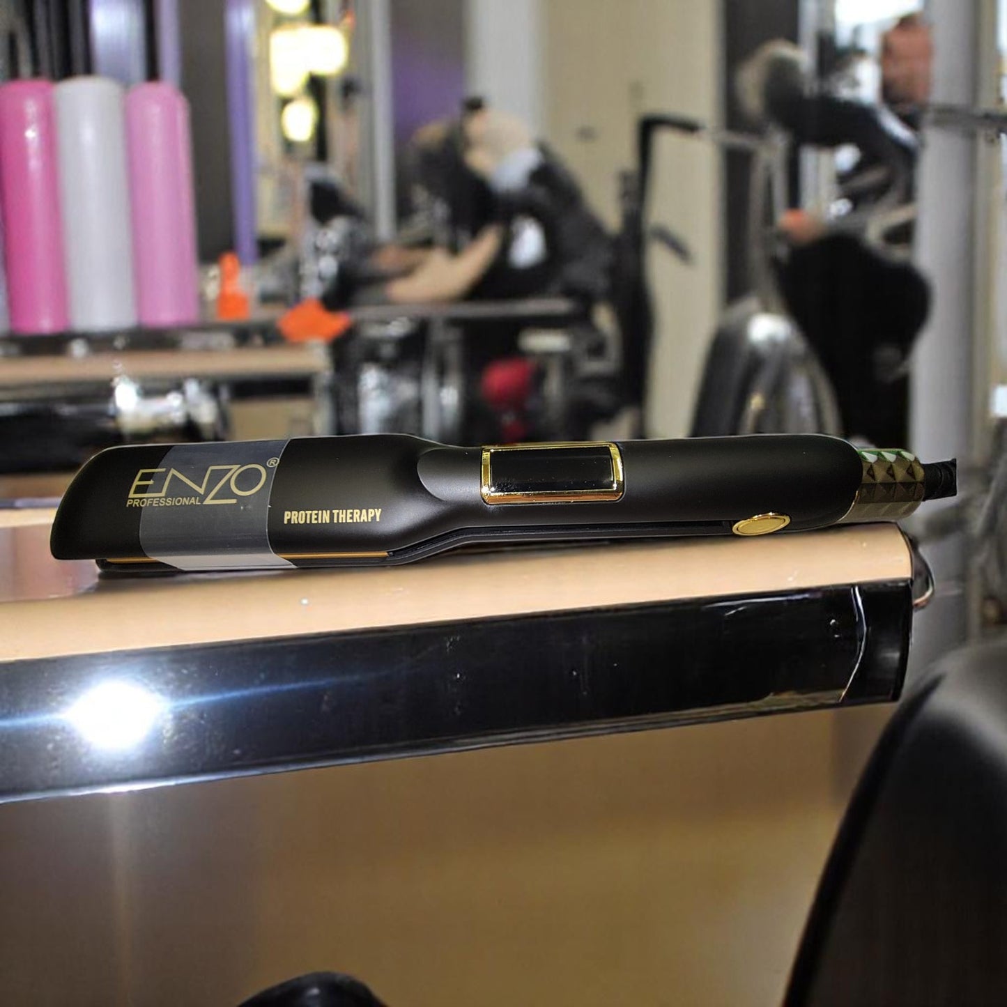 ENZO EN-3106 Professional Hair Straightener – LCD Display, Ceramic Plates, Adjustable Temperature