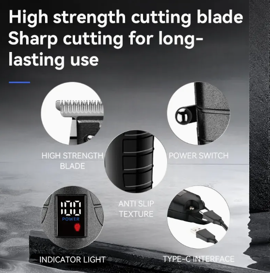 Kemei KM-2293 Professional Cordless Hair Clipper – USB Rechargeable T-Blade Barber Trimmer