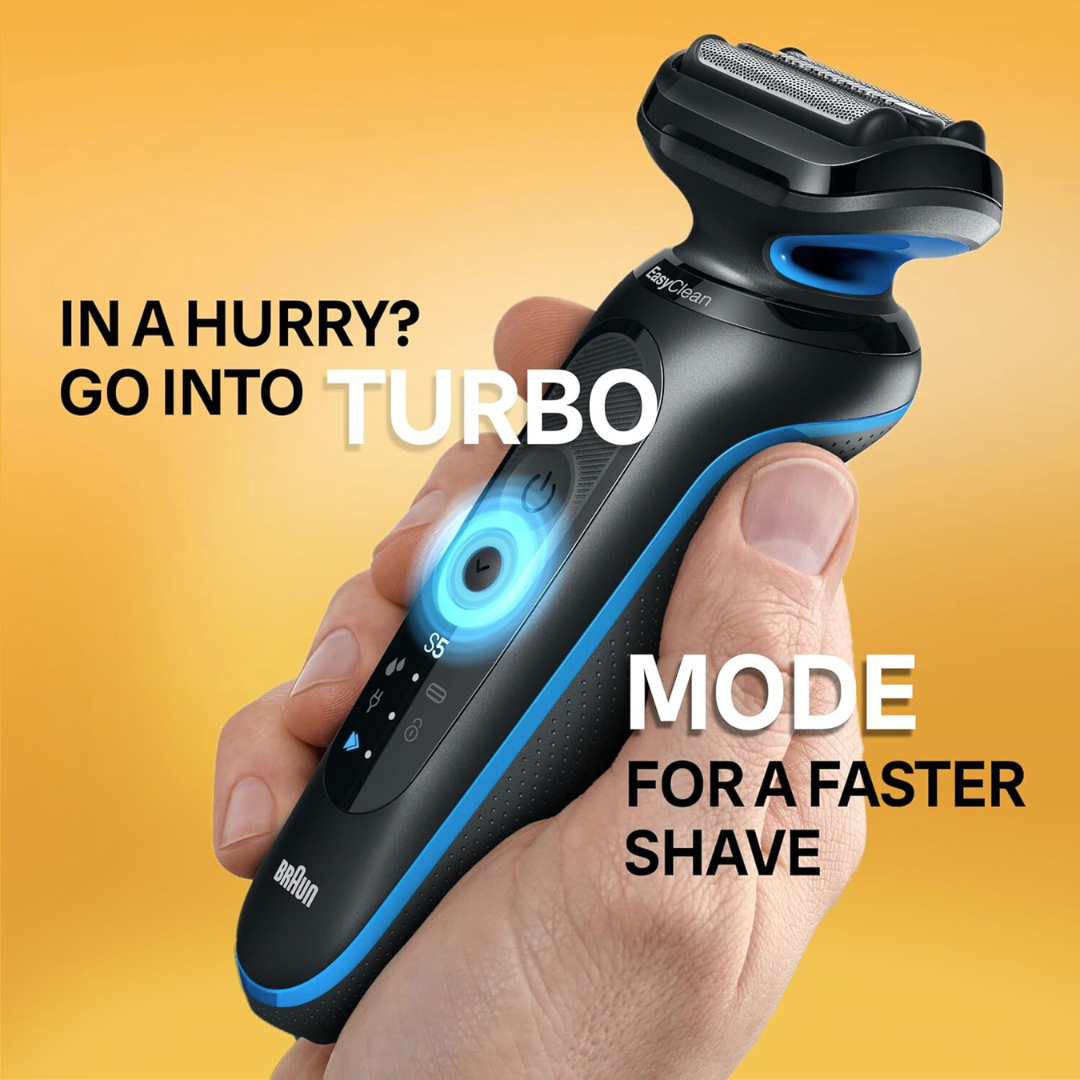 Front view of Braun 5150 SC electric shaver