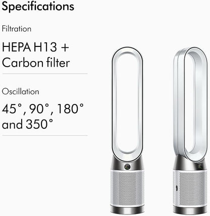 Dyson Purifier Cool™ Gen1 TP10 purifying fan (White/White) Air purifier | 2 year Dyson warranty | 454842-01 - UAE Version