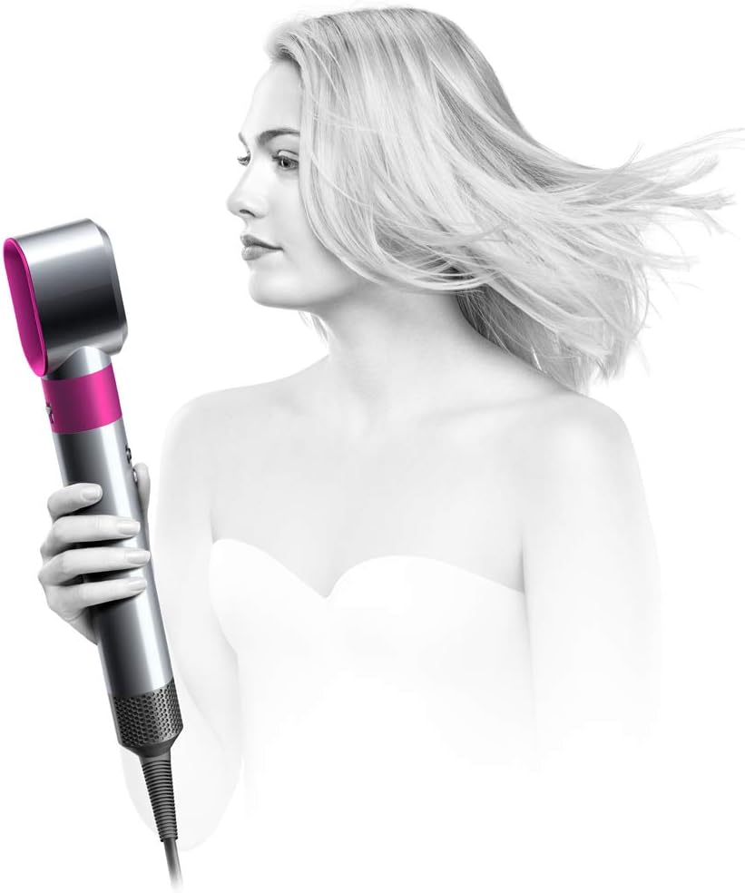 Dyson Airwrap Hair Styler Complete Fuchsia Pink UAE 3 Pin Plug 2 Year UAE Warranty, Fuchsia Pink & Nickel