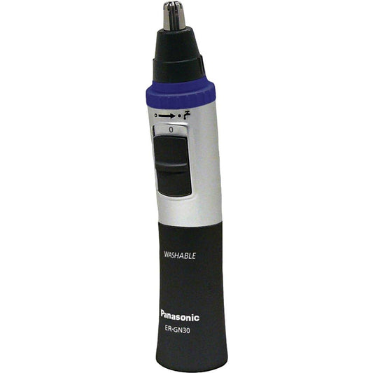 Panasonic ER-GN30-K Wet/Dry Nose and Ear Trimmer – Dual-Edge Stainless Steel Blade with Vortex Cleaning
