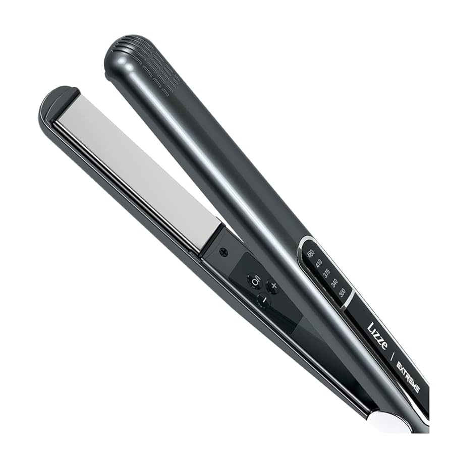 Lizze EXTREME Professional Titanium Hair Straightener 250°C (480°F) High-Performance Flat Iron for Smooth, Sleek Styling