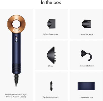 Dyson Supersonic hair dryer (Prussian Blue/Rich Copper)