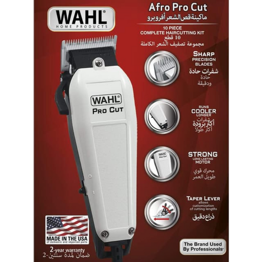 Wahl Afro Pro Cut Hair Clipper – Model 9247-1627 – Corded Professional Clipper for All Hair Types