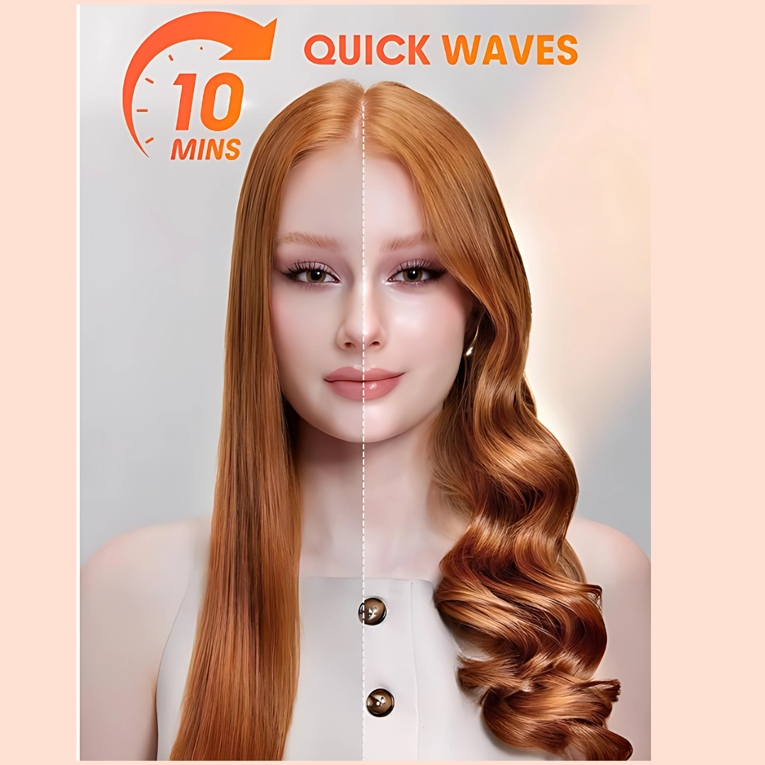 SHEGLAM 25mm GlossPro Ceramic Curling Wand – Quick Waves, Anti-Tangle, Shine Boosting, Beginner-Friendly Hair Styler Sheglem