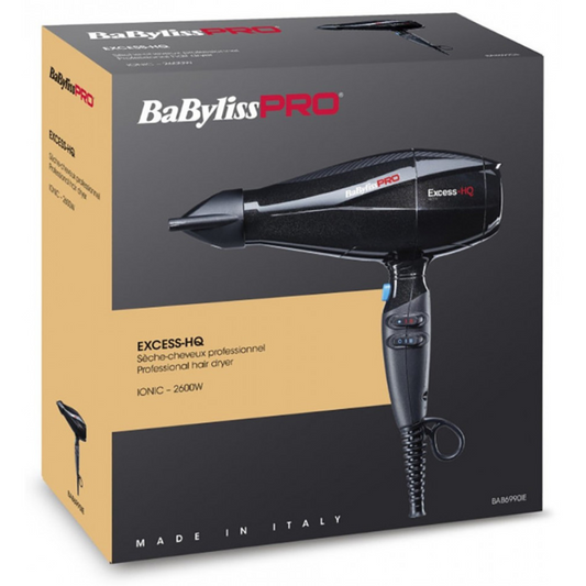 Babyliss Excess HQ Hair Dryer – 2600W Professional Ionic Hair Dryer with Powerful Airflow