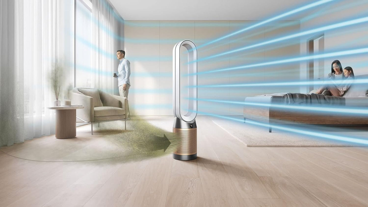 Dyson Purifier Cool™ Formaldehyde TP09 purifying fan (White/Gold) Air Purifier and Fan | 2 year Dyson warranty | 369914-01