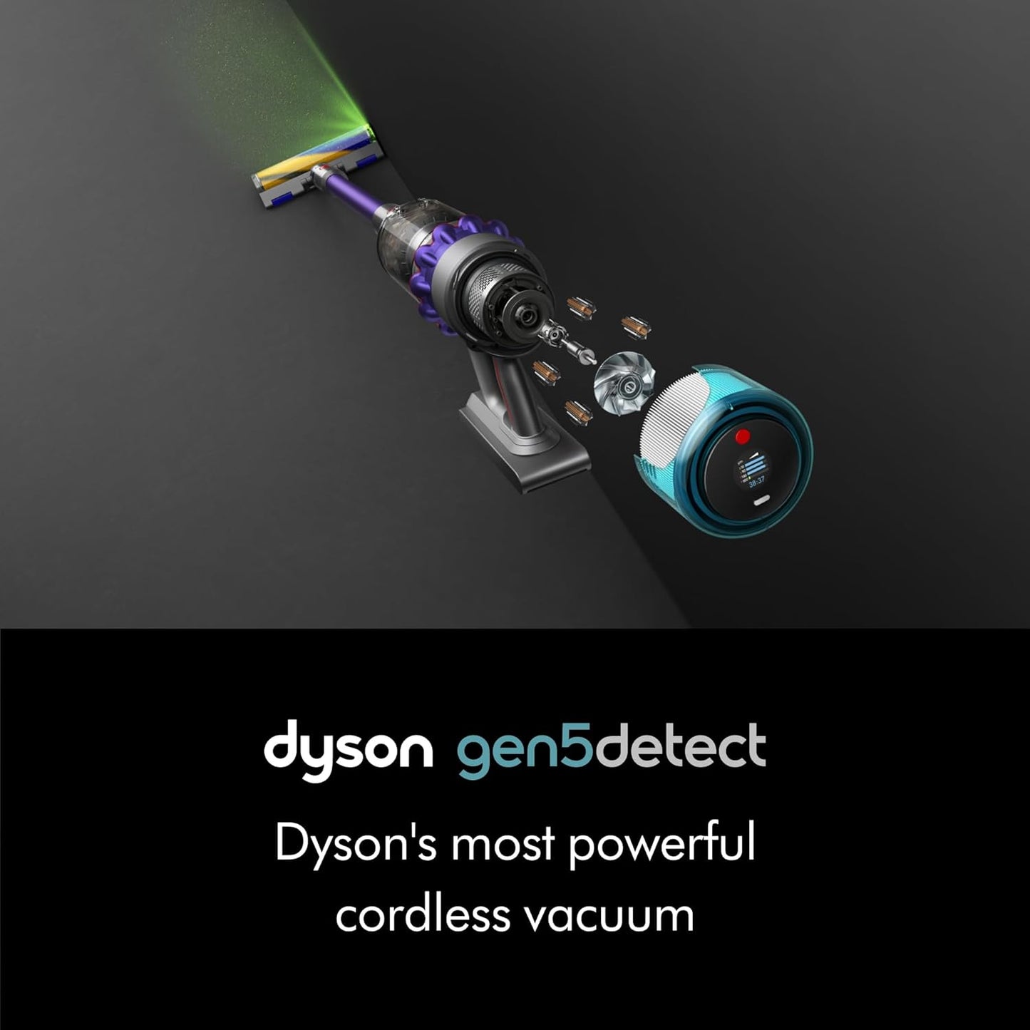 Dyson Gen5 Detect Absolute Cordless Vacuum Cleaner (Purple/Purple) | 2 year Dyson warranty | 447038-01 - UAE Version
