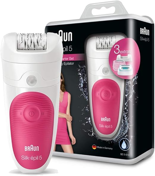 Braun Silk-épil 5 SE5513 Wet & Dry Epilator – Cordless Hair Removal Device