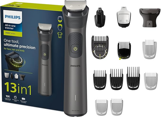 Philips MG7920/15 13-in-1 Cordless Grooming Kit – Showerproof Trimmer for Face, Hair & Body