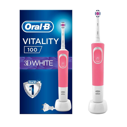 Oral-B D100 Electric Toothbrush – Rechargeable Vitality Series with 2D Cleaning Technology