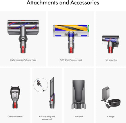 Dyson Gen5 Detect Absolute Cordless Vacuum Cleaner (Purple/Purple) | 2 year Dyson warranty | 447038-01 - UAE Version