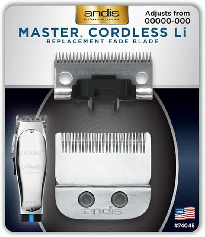 Andis Master Cordless Replacement Blade – Carbon Steel #74075 (000–1 Adjustable)