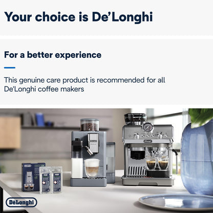De'Longhi EcoDecalk Descaler, 500ml - Eco-Friendly Limescale Remover for Coffee Makers, Natural Lactic Acid, Preserves Coffee Flavor, Upto 3x Faster & More Effective than Citric Acid DLSC500
