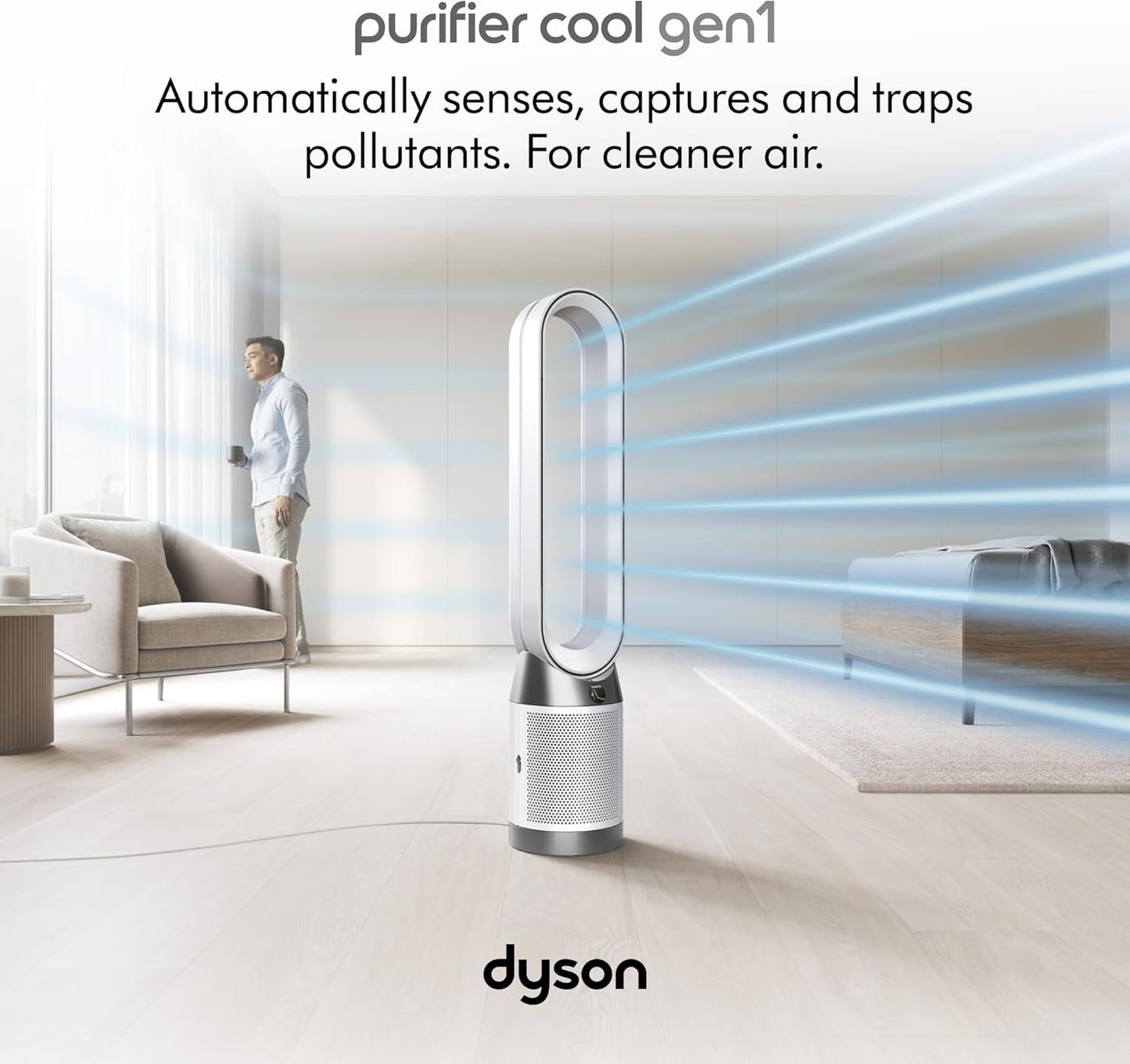 Dyson Purifier Cool™ Gen1 TP10 purifying fan (White/White) Air purifier | 2 year Dyson warranty | 454842-01 - UAE Version