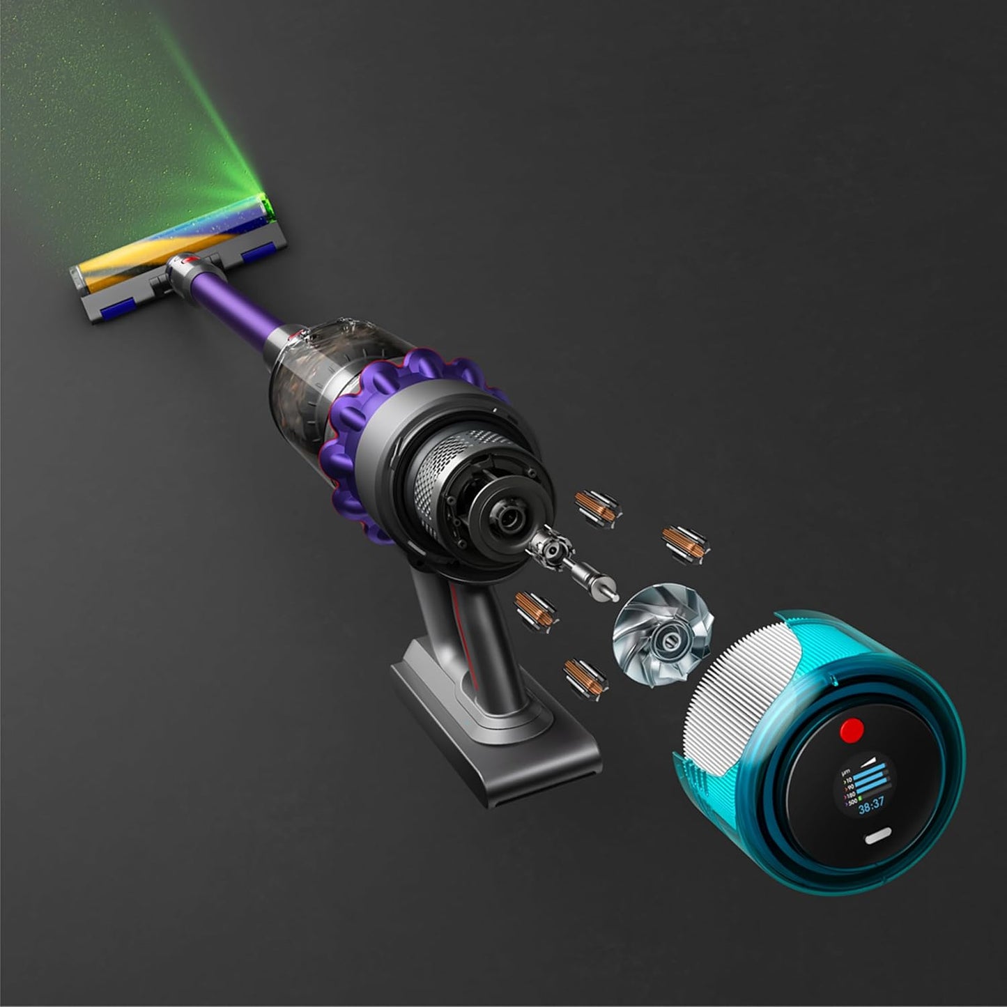 Dyson Gen5 Detect Absolute Cordless Vacuum Cleaner (Purple/Purple) | 2 year Dyson warranty | 447038-01 - UAE Version