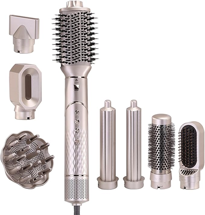 ENZO EN-755 V8 7-in-1 Hair Styler – Hair Dryer, Volumizer & Curler Set