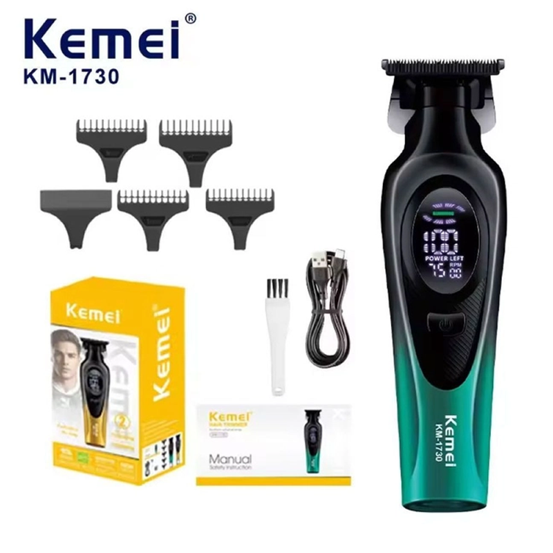 Kemei KM-1730 Rechargeable Electric Hair Trimmer – Cordless Grooming Clipper