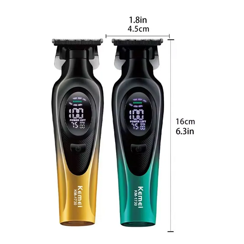 Kemei KM-1730 Rechargeable Electric Hair Trimmer – Cordless Grooming Clipper
