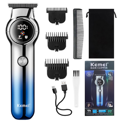 Kemei KM-1852 Rechargeable Hair & Beard Trimmer – Precision Grooming for Men