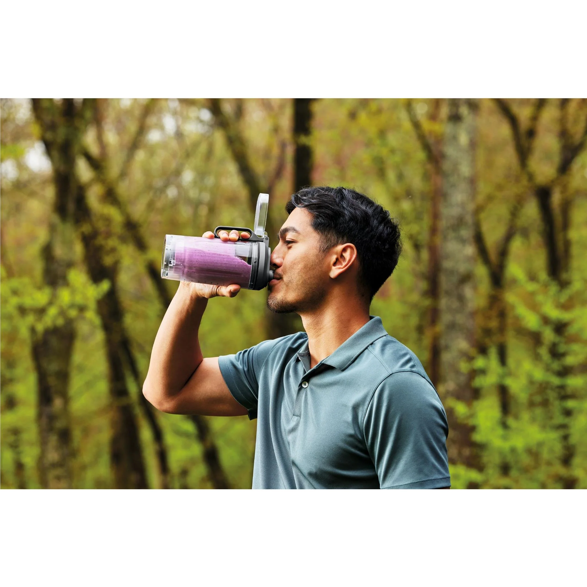 Ninja Blast Max Portable Blender – Cool Grey, 22 oz Twist & Go