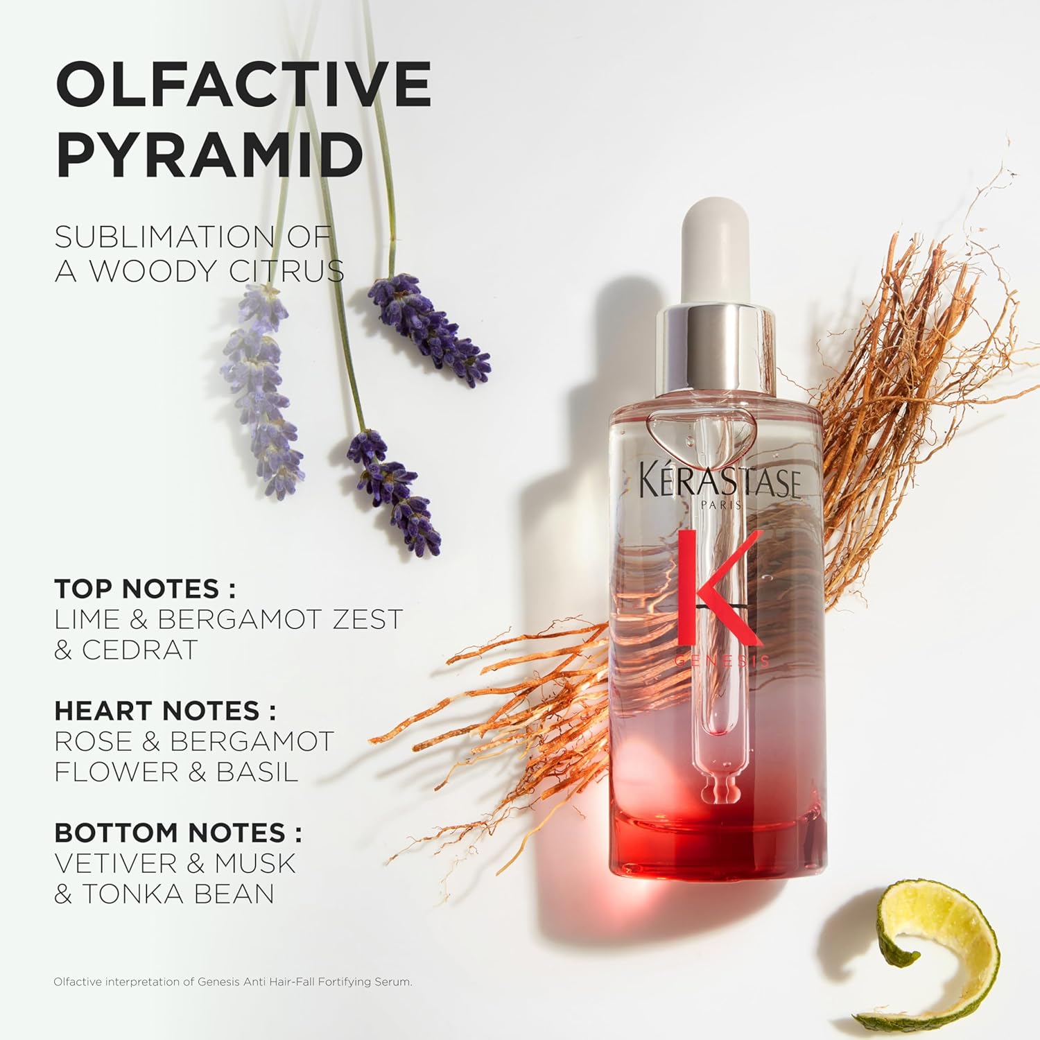 Kérastase Genesis Hair Serum, Nourishing & Fortifying Leave-In Conditioner, For Weakened Hair, With Ginger Root & Edelweiss Flower, Sérum Anti-Chute Fortifiant, 90ml