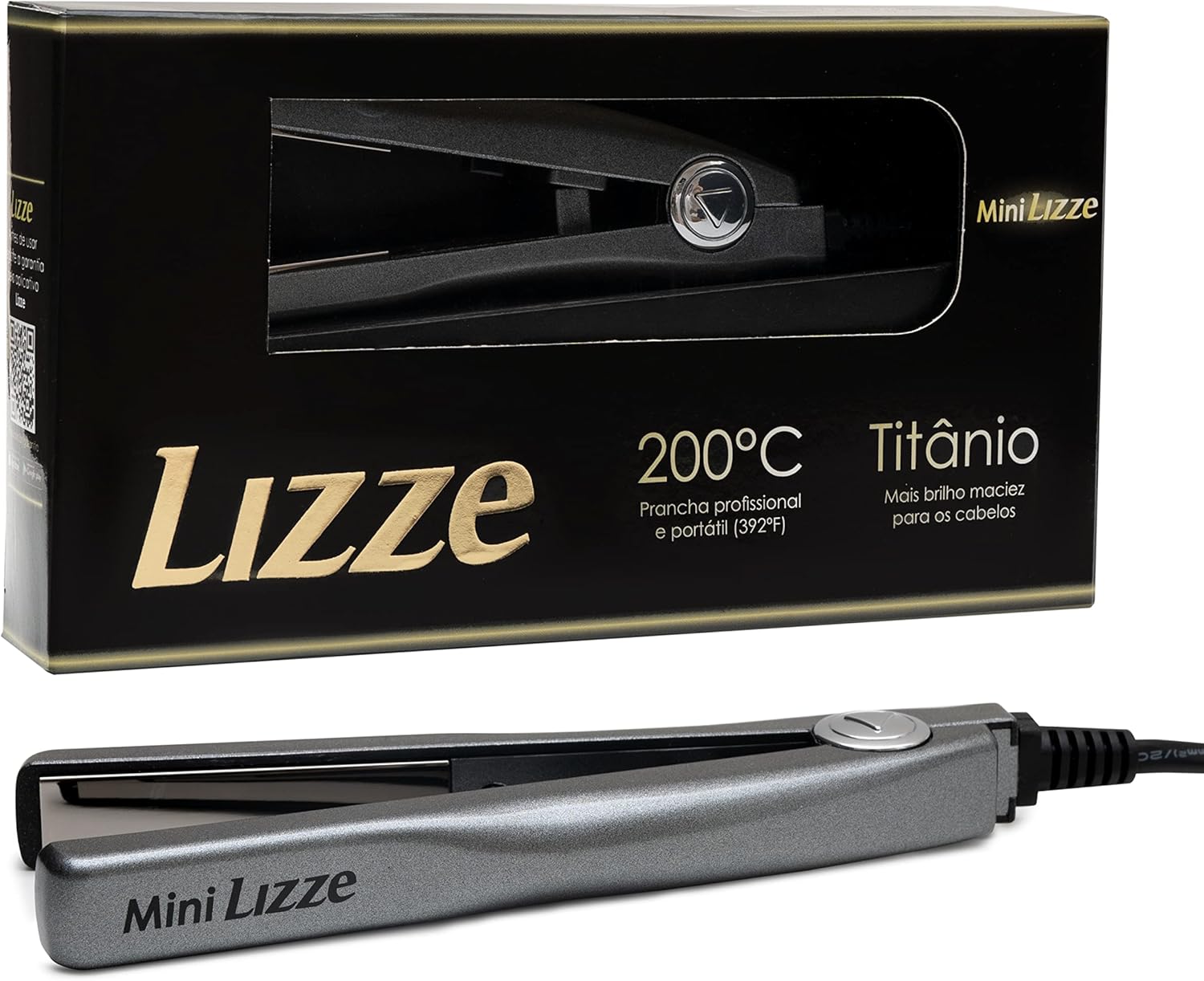 Lizze Mini Hair Straightening Iron Compact, Travel-Friendly Styling Tool Lizze