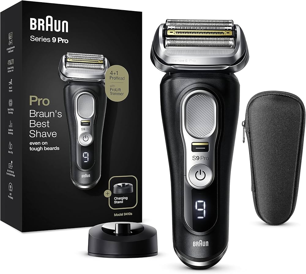 Premium Men's Razor: Braun 9577cc Series 9 Electric Shaver – Afaq Al ...