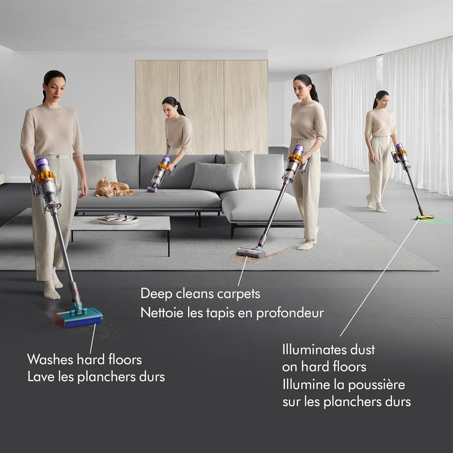 Dyson V15s Detect Submarine Vacuum Cleaner | 448799-01 | 2 years Dyson warranty - UAE Version