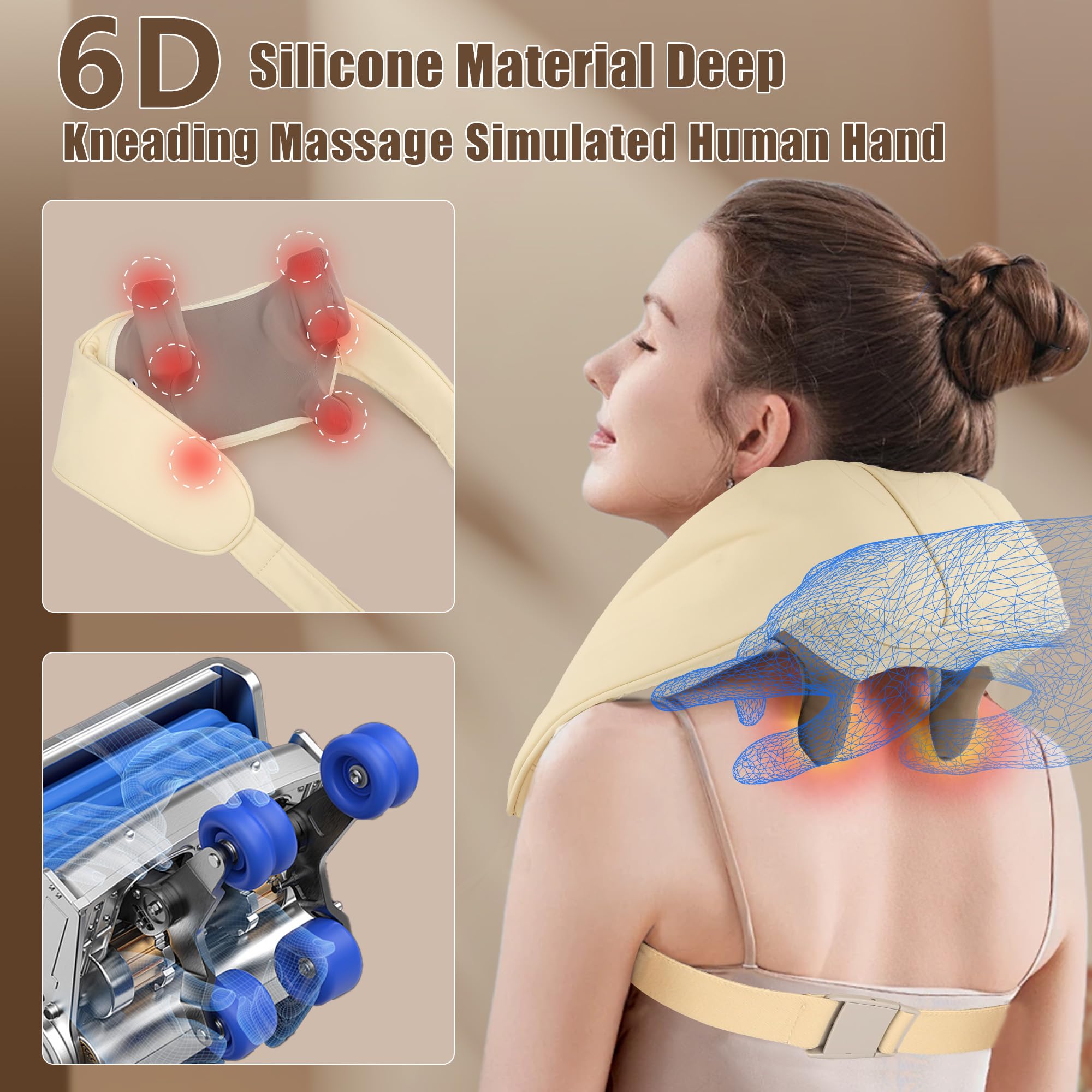 Electric Shiatsu Neck Shoulder Massager – Deep Tissue Relief