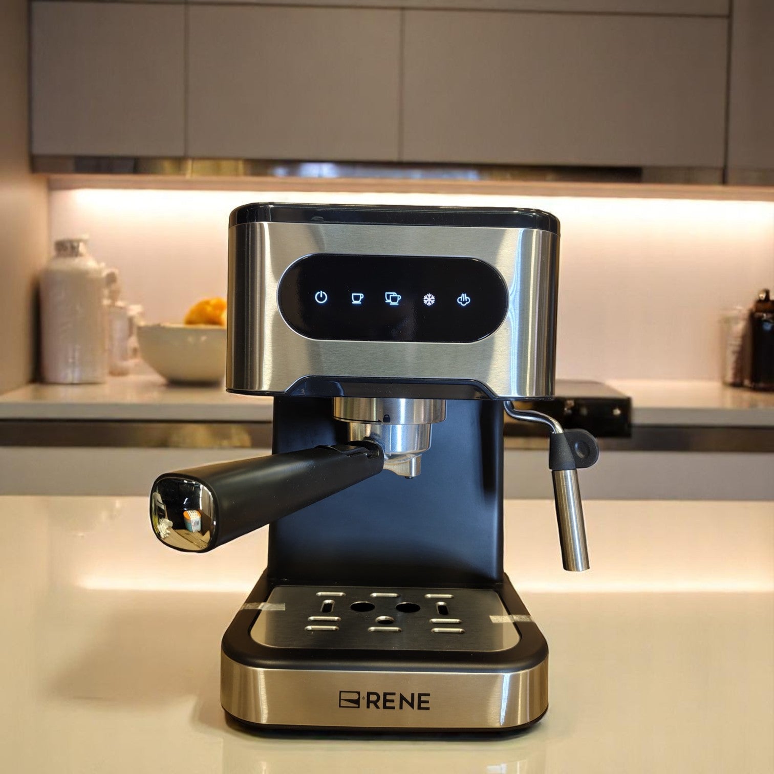 Rene 1711 6-in-1 Professional Coffee Maker with Digital Display