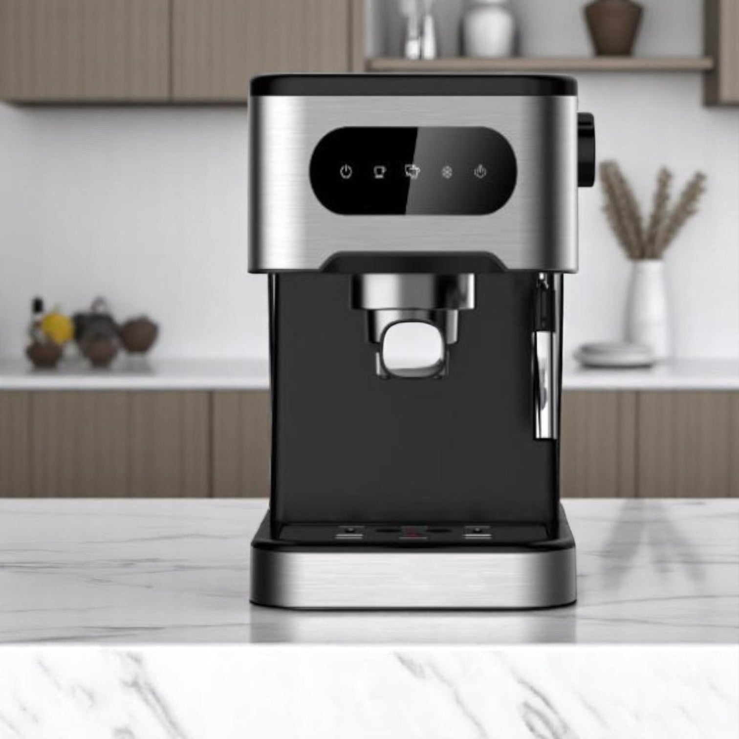 Rene 1711 6-in-1 Professional Coffee Maker with Digital Display