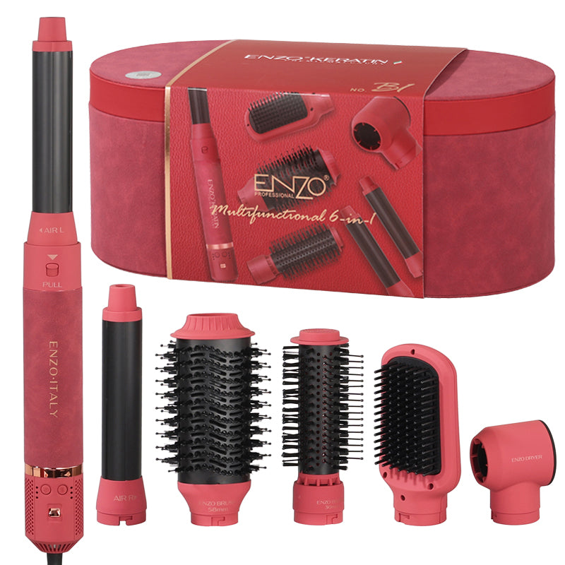 ENZO Professional B1-3 6-in-1 Multi-Styler Hair Styling Set