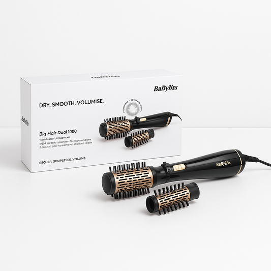 BaByliss AS962E Air Styler – 1000W Rotating Brush for Effortless Volume & Frizz-Free Styling