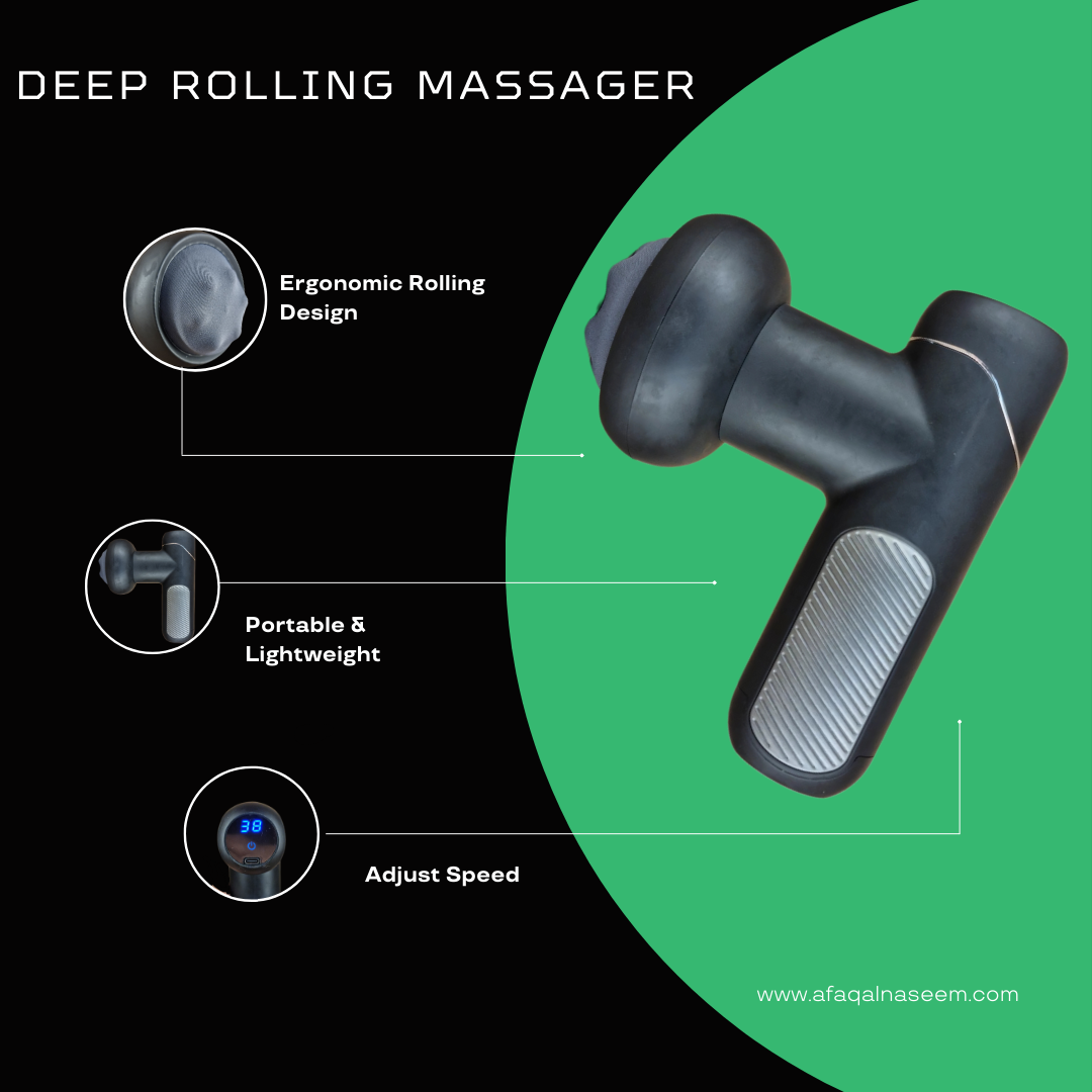 Deep Rolling Massager for Deep Muscle Relaxation and Pain Relief