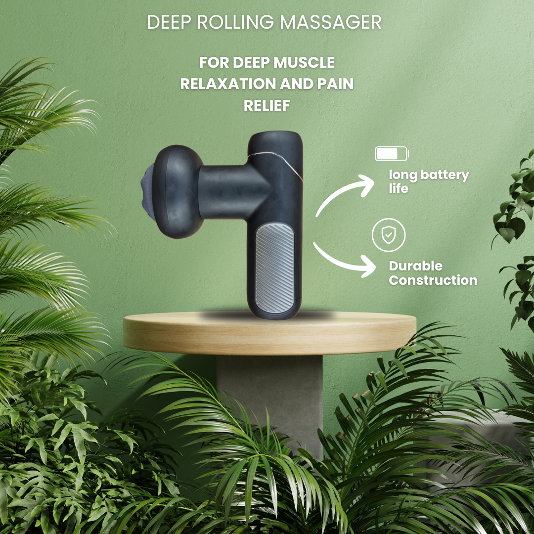 Deep Rolling Massager for Deep Muscle Relaxation and Pain Relief