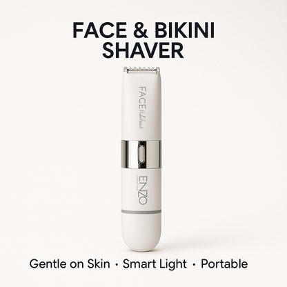 Enzo Professional EN-1401 Mini Hair Remover – Quick & Gentle Facial Hair Removal with Smart Light Technology