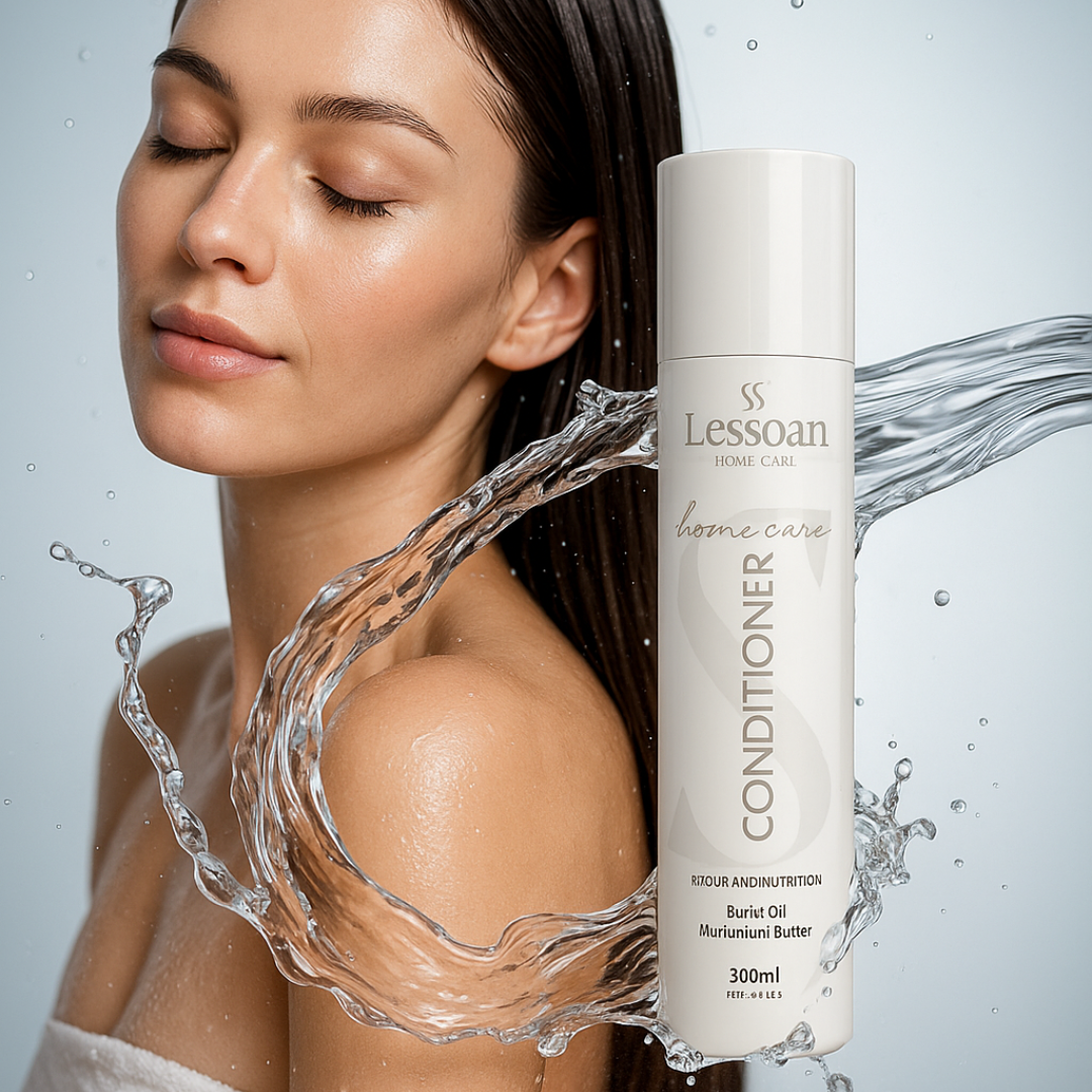 Lessoan Post-Chemical Conditioner – Hydrating & Revitalizing Formula with Buriti Oil, Murumuru Butter & Hydrolyzed Collagen (For All Hair Types)(300ML)