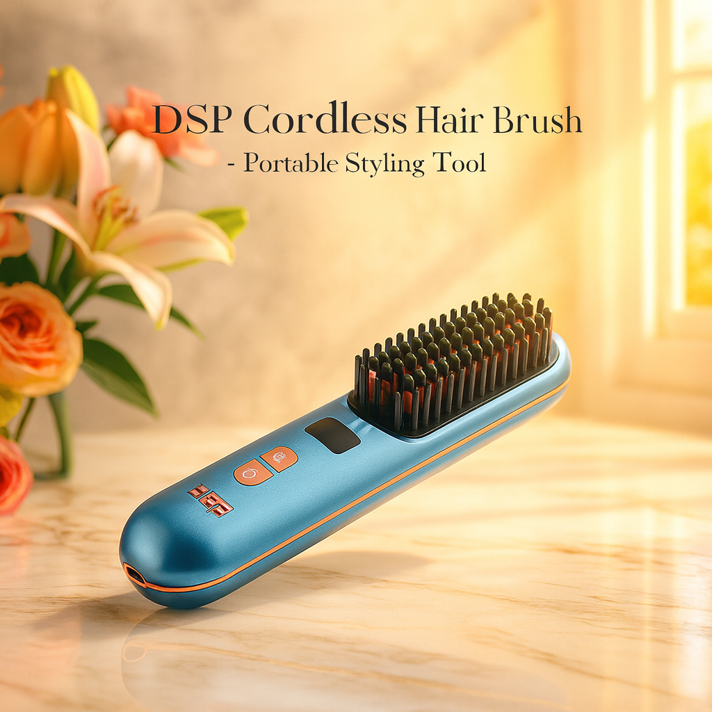 DSP Cordless Hair Brush – Portable Styling Tool